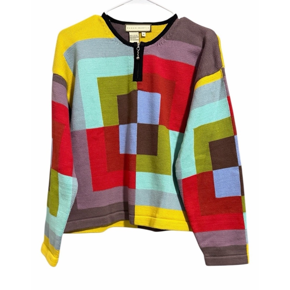 Susan Martin Color Block Sweater Women's Size‎ Medium